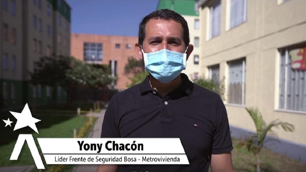 Yony Chacón unió a comunidad en Bosa y acabó ollas de microtráfico