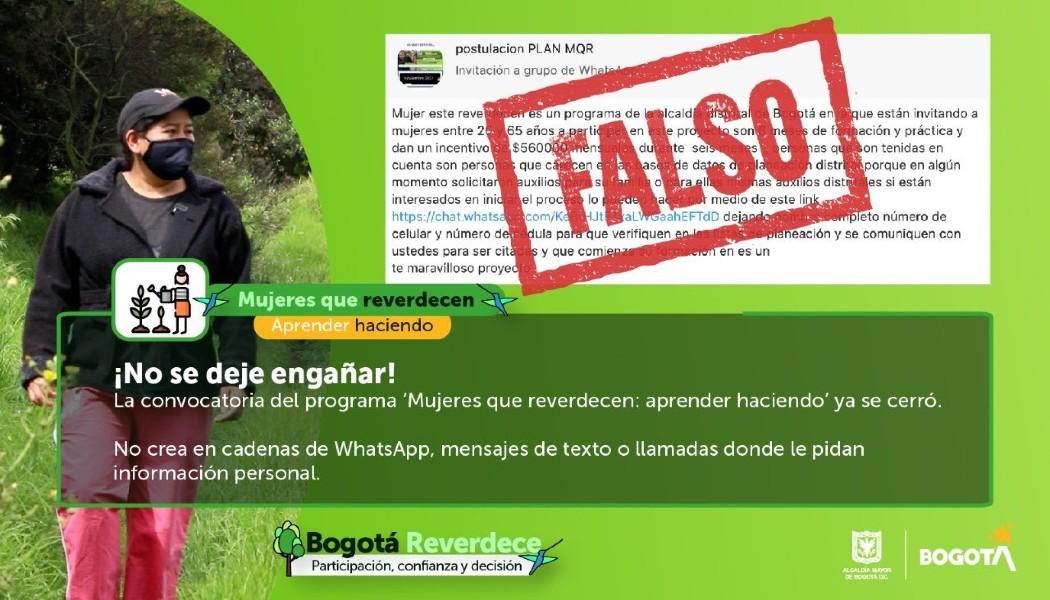 Mujeres que reverdecen: Falsas cadenas de WhatsApp piden información