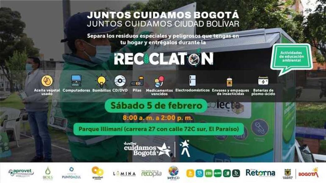 Jornada Reciclatón: Asiste este sábado 5 de febrero a Ciudad Bolívar