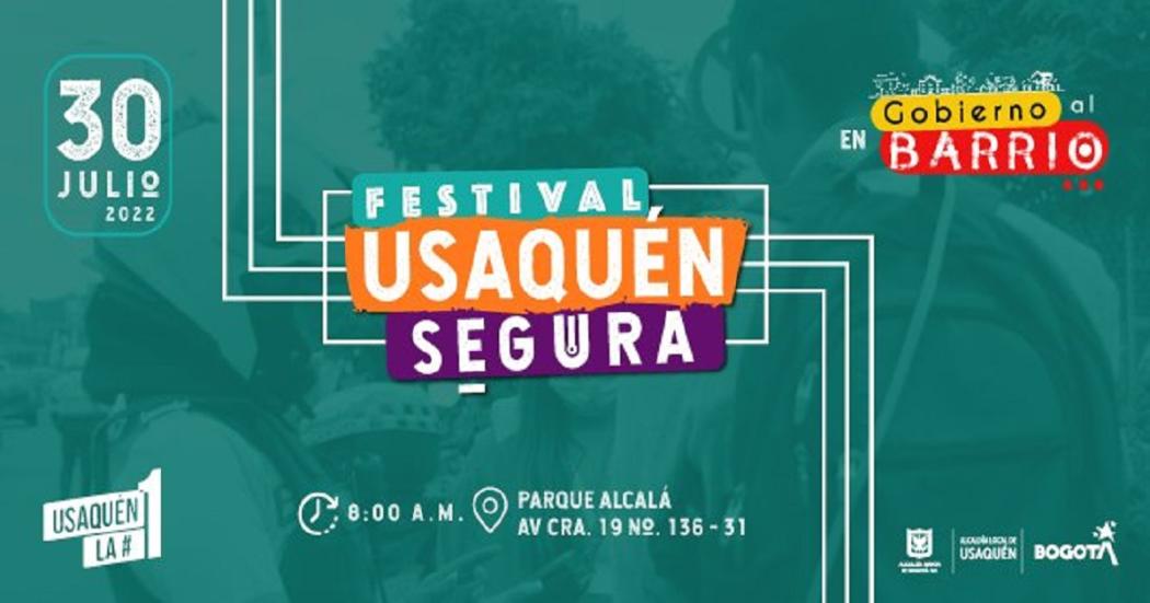¡Participa! Llegó al parque Alcalá el primer 'Festival Usaquén Segura'