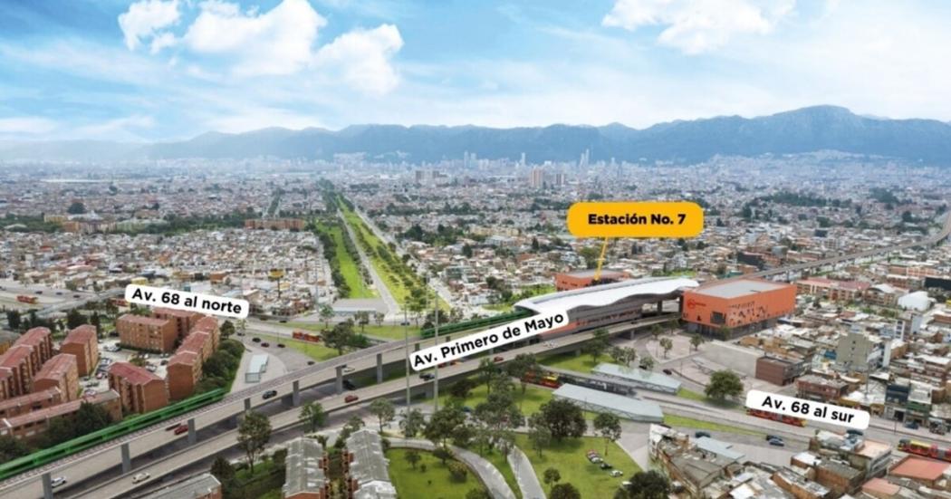 Vías alternas por puente en av Primero de Mayo obra del Metro Bogotá