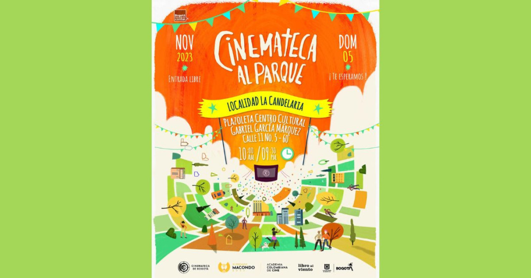 Cinemateca al Parque 2023 llegará a La Candelaria el 5 de noviembre