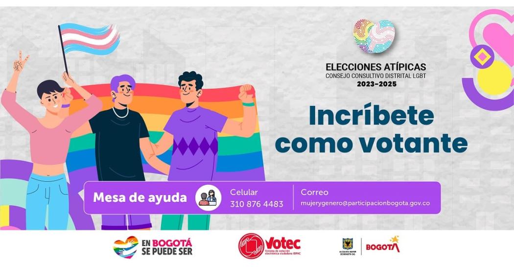 Inscríbete como votante en elecciones Consejo al Consultivo LGBT 