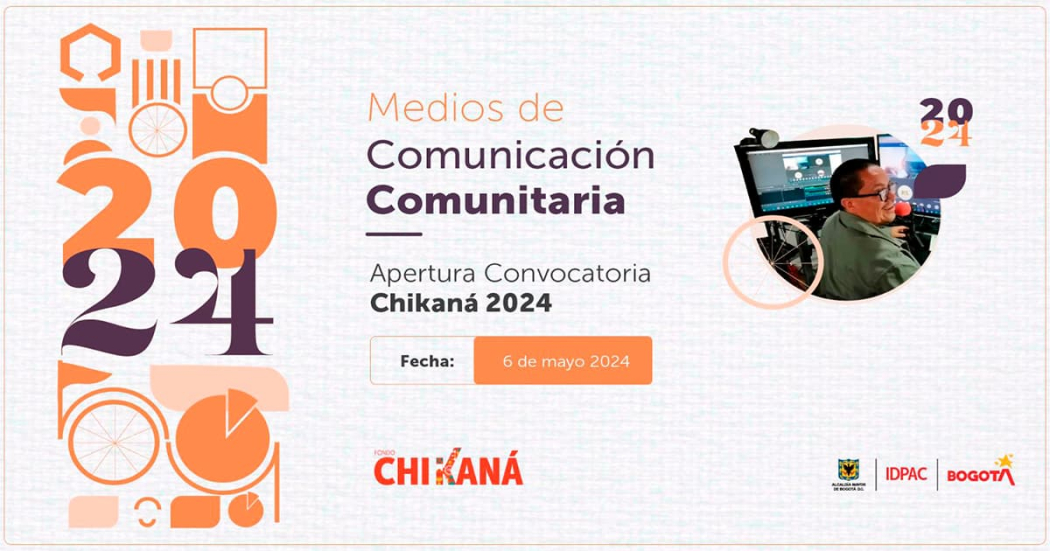 Conoce la convocatoria Chikaná IDPAC 2024 para Medios Comunitarios en Bogotá 