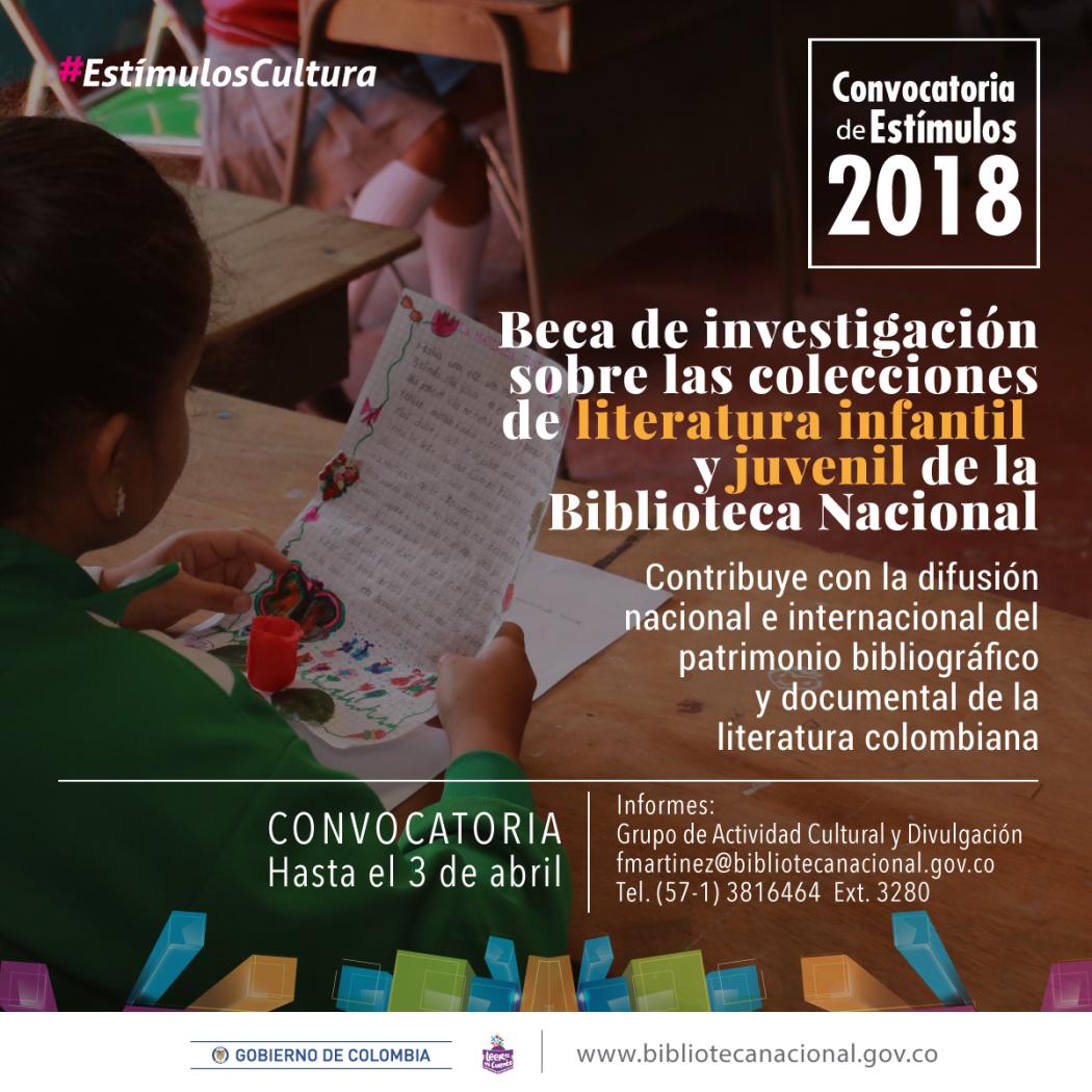 Programa Beca para investigaciones sobre colecciones de literatura infantil y juvenil - Foto: Biblioteca Nacional de Colombia