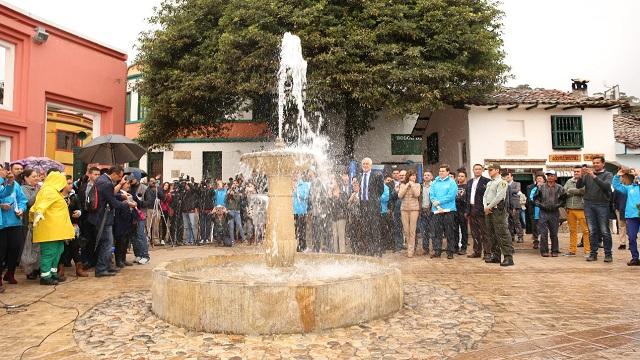 Chorro de Quevedo renace - Foto: Prensa Alcaldía Mayor de Bogotá