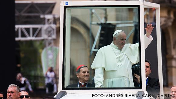 En Papamóvil, Francisco se despide de Bogotá: estos son los cierres y desvíos