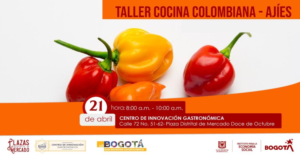 Taller gratuito de cocina colombiana en la plaza 12 de Octubre 