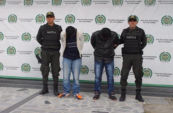 Capturas por paseos millonarios - Foto: Prensa Policía Metropolitana de Bogotá