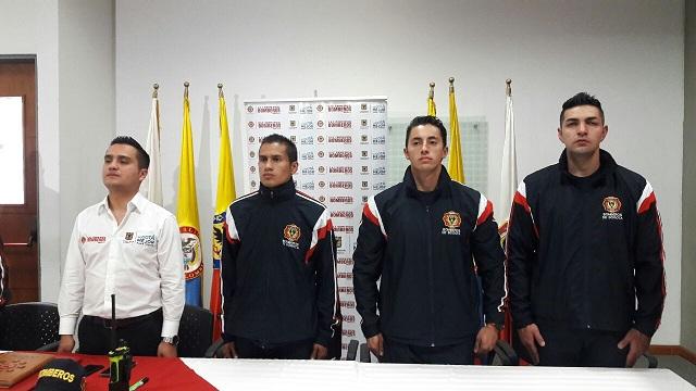 Bomberos de Bogotá reciben reconocimiento. Foto: Prensa Bomberos