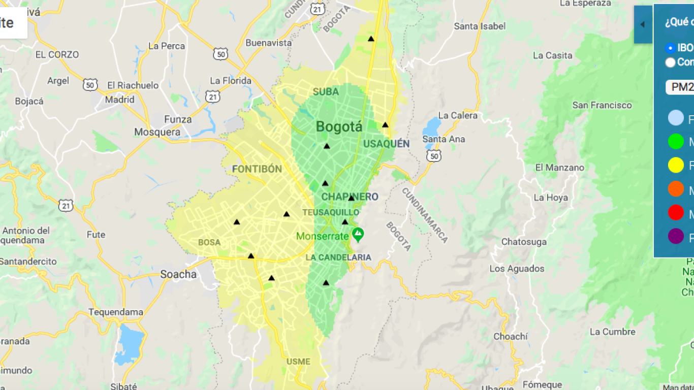 Mapa Barrios De Bogota