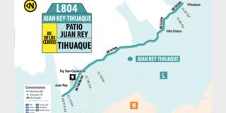 Ruta L804 Juan Rey – Tihuaque