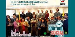 ¿Contribuye con el control social en Bogotá? Postúlese a este premio. Foto: Veeduría Distrital