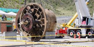 Verificación obras extracción tuneladoras en Canoas - Foto: Comuniacciones Acueducto Bogotá