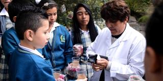 Clase de ciencias naturales, colegio Brazuelos - Foto: Prensa Secretaría de Educación