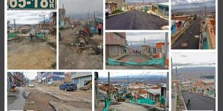 Finalizó la construcción de 10 segmentos viales en Ciudad Bolívar