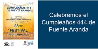 Invitación al festival de manifestaciones culturales de Puente Aranda - Foto: Alcaldía Local de Puente Aranda 