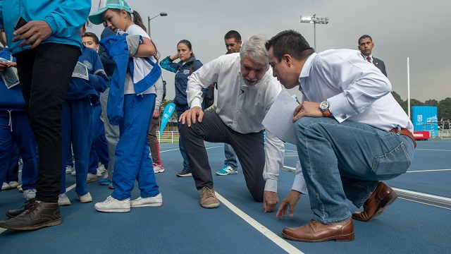 Pista de atletismo de la Unidad Deportiva El Salitre