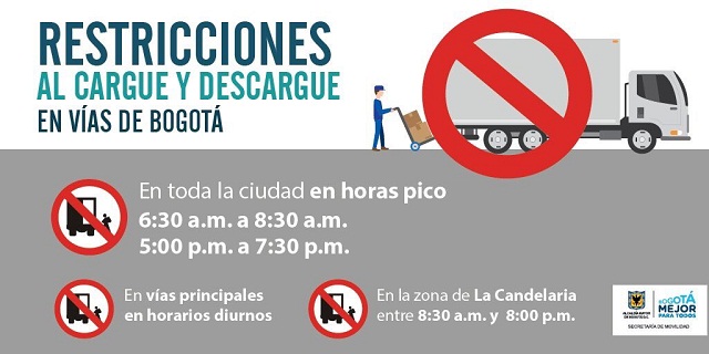 Restricciones transporte de carga - Foto: Prensa Secretaría de Movilidad 