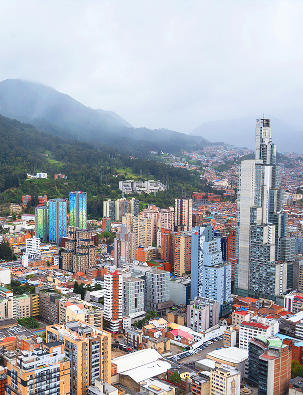 Vista urbana de Bogotá