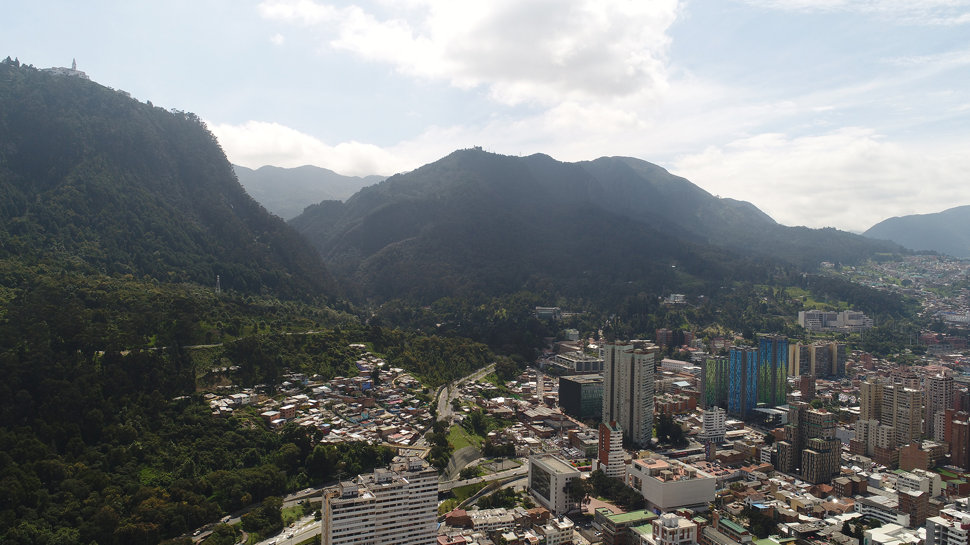 Cerros Orientales - Vista aérea