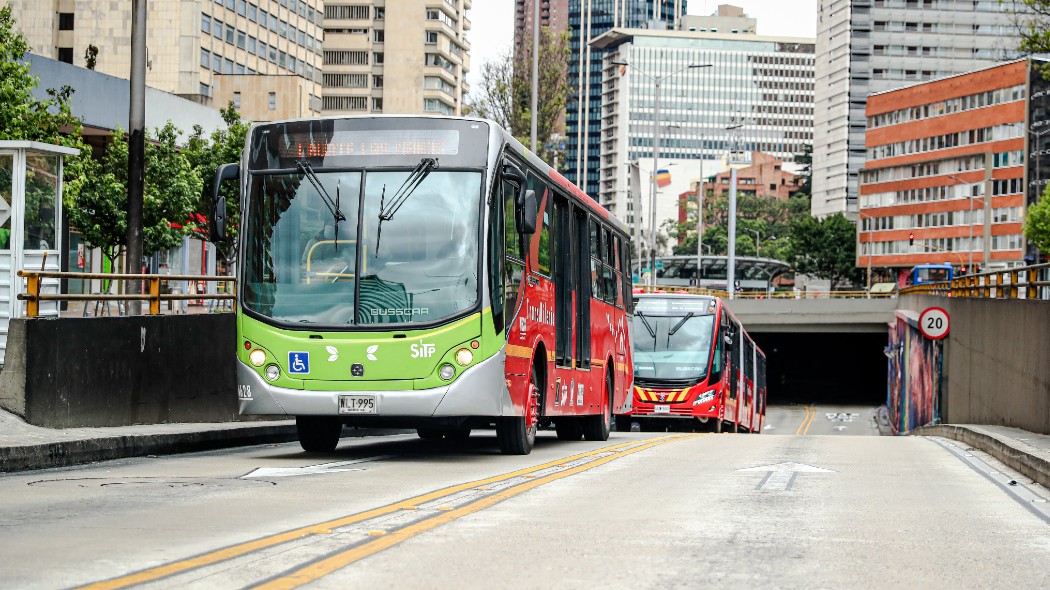 Fotografía de TransMilenio.