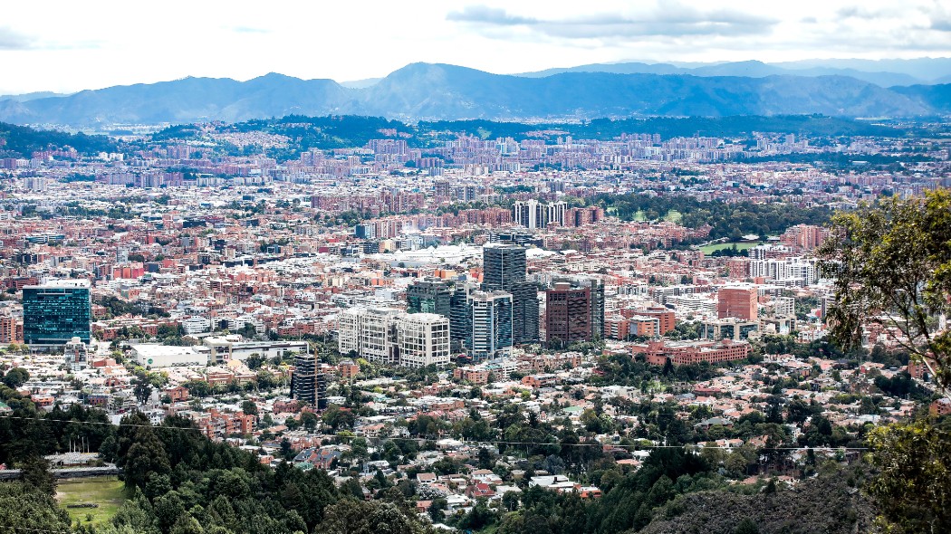 Panorámica de la ciudad hacia el norte.