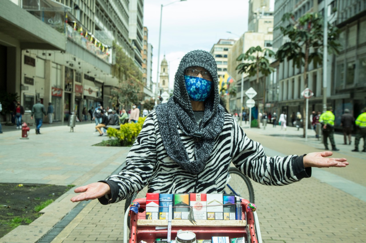 Los ciudadanos de Bogotá ante la adversidad,no se rinden. Foto: Andrés Quilaguy