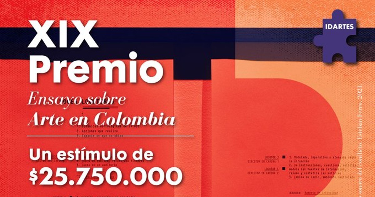 Significativo Él mismo Aproximación XIX Premio de Ensayo sobre Arte en Colombia 2022. ¡Participa!(foto) |  Bogota.gov.co
