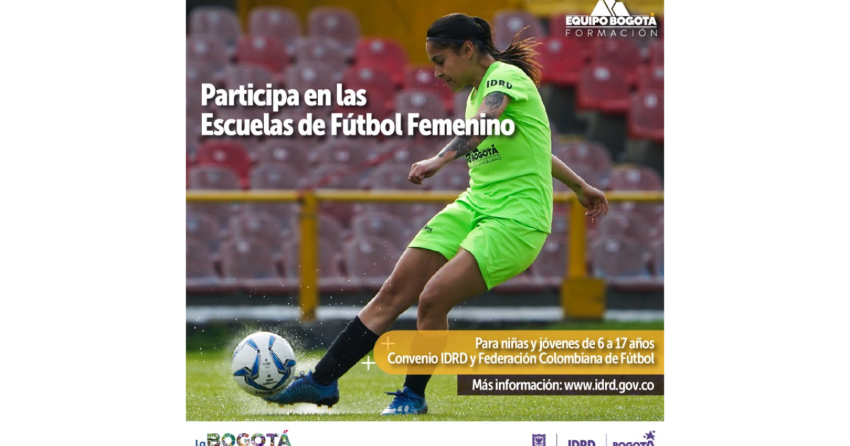 Abiertas las inscripciones para la escuelas de fútbol femenino 2023 | Bogota .gov.co