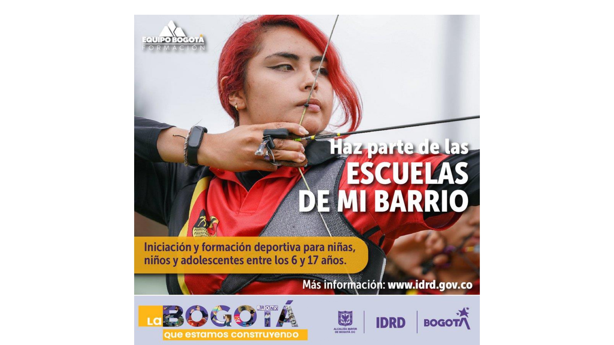 Inscripciones abiertas en las Escuelas de Mi Barrio en Bogotá 2023