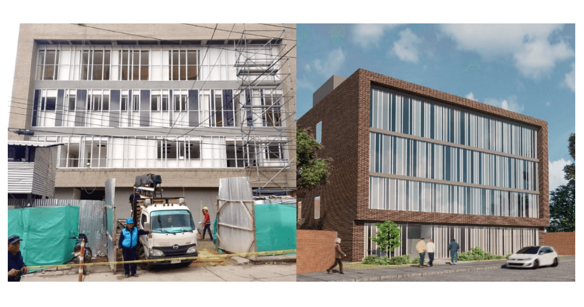 Avance de construcción nuevo centro de salud Verbenal en Usaquén 2023