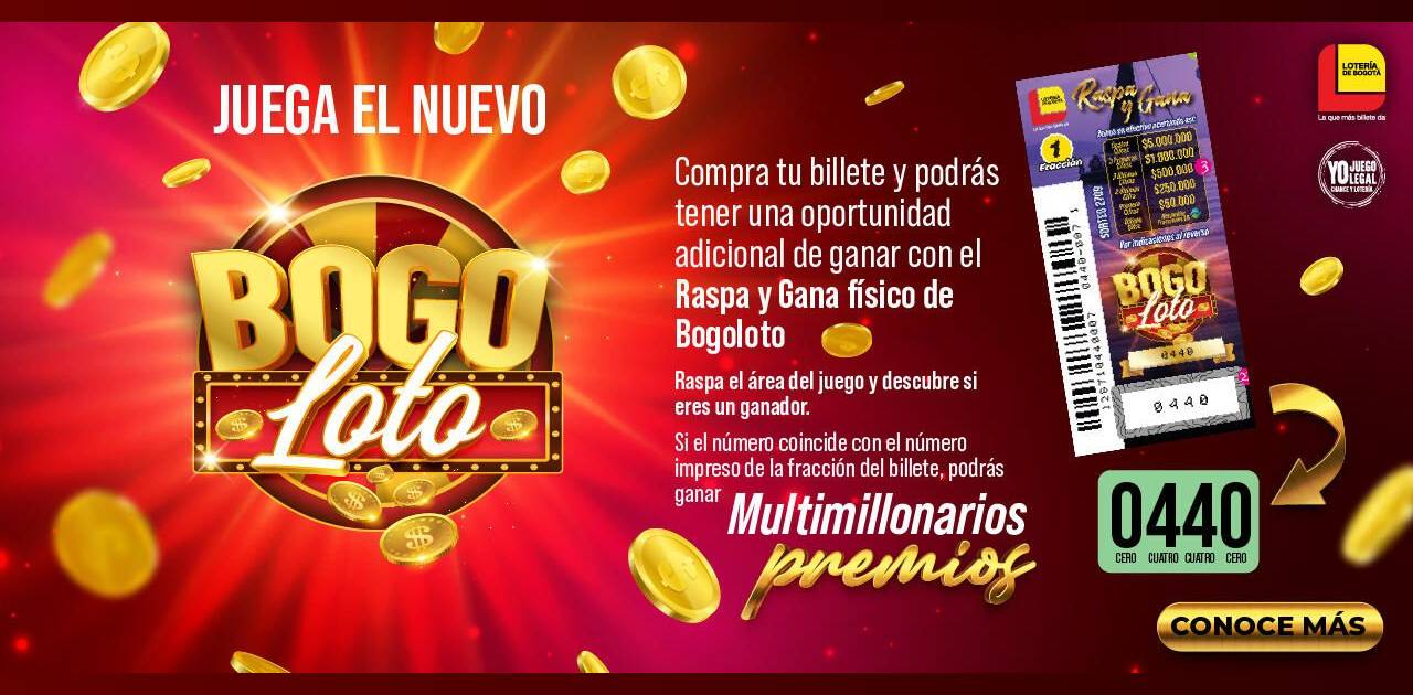 Qué es Bogo Loto de la Lotería de Bogotá, cómo comprarlo y jugarlo 