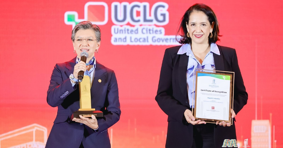 Bogotá ganó el Premio Guangzhou en China por Manzanas del Cuidado