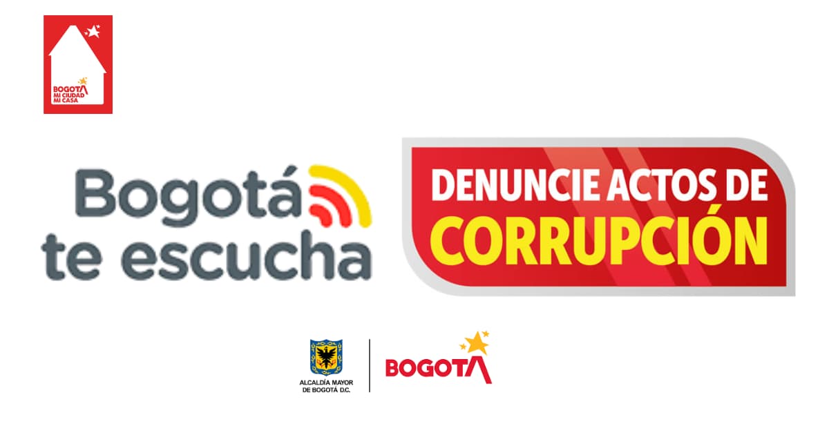 Canales para denunciar actos de corrupción en entidades de Bogotá 