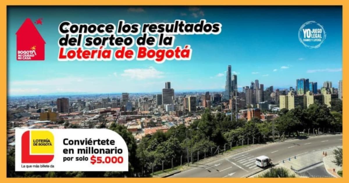 Lotería de Bogotá resultados de sorteo jueves 28 de noviembre de 2024