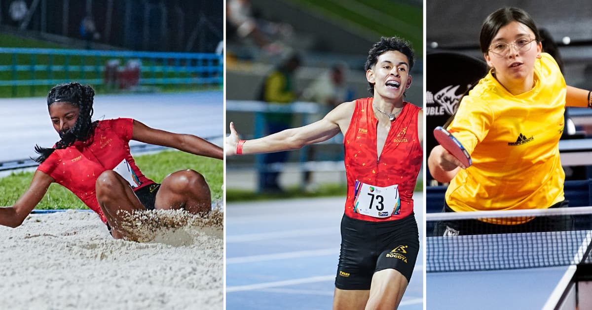 Equipo Bogotá en el primer lugar de los I Juegos Nacionales Juveniles