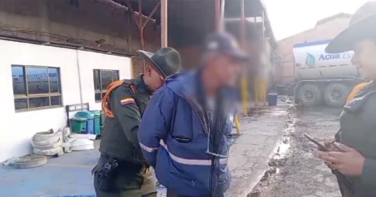 Hombre capturado por ser responsable del hurto de agua en Bogotá 