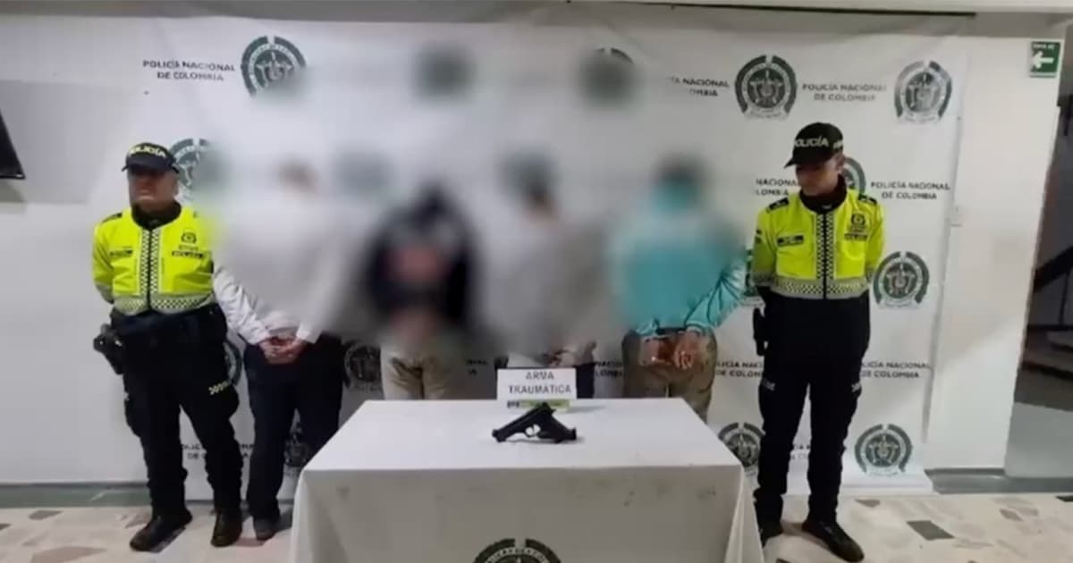 Video: Seguridad Bogotá, 4 capturados con un arma tras persecución de Policía