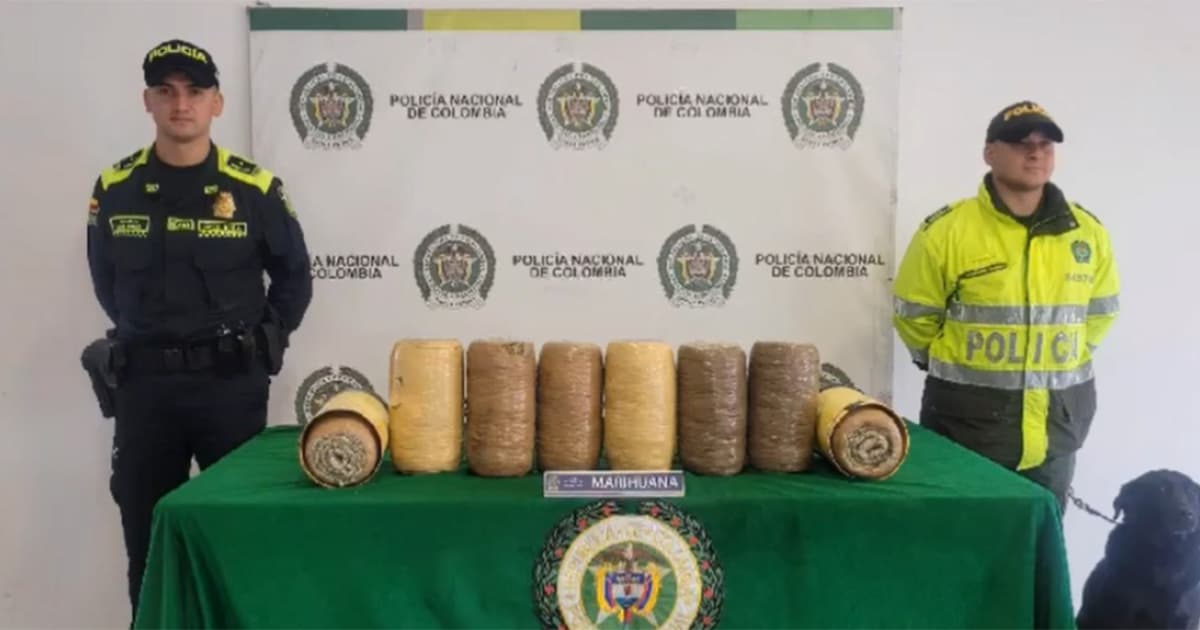 Video: Policía incautó 20 kilos de marihuana en aeropuerto El Dorado Bogotá