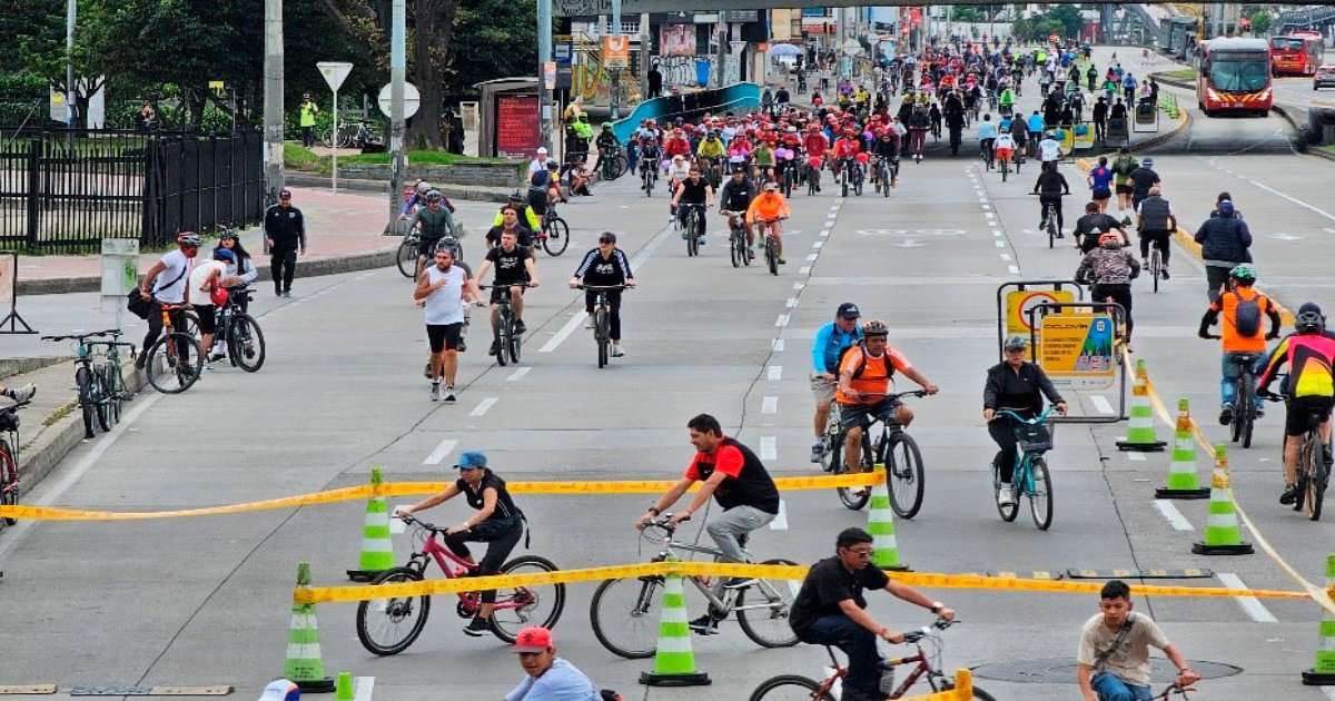 Ciclovía en Bogotá 26 de enero de 2025