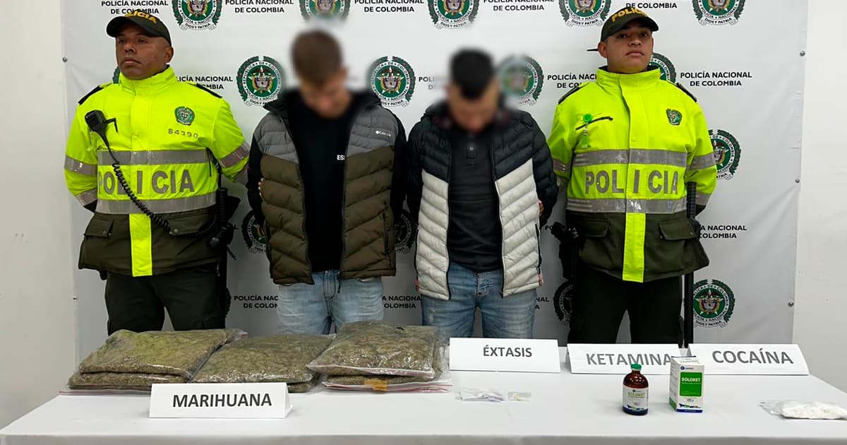 Video: Seguridad en Bogotá dos capturados con más de 5.000 dosis de marihuana