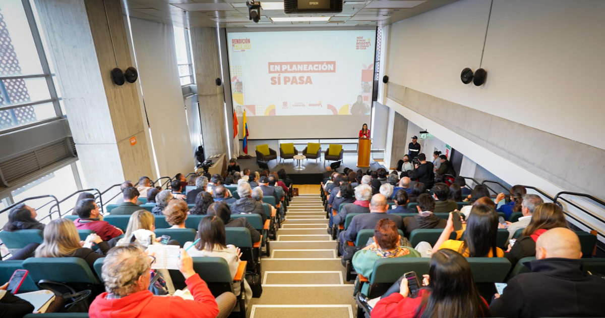 Rendición de Cuentas de la Secretaría de Planeación de Bogotá 