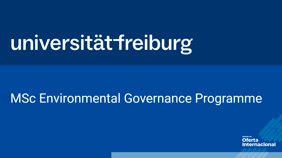 Beca completa del DAAD para maestría en gobernanza ambiental en Friburgo