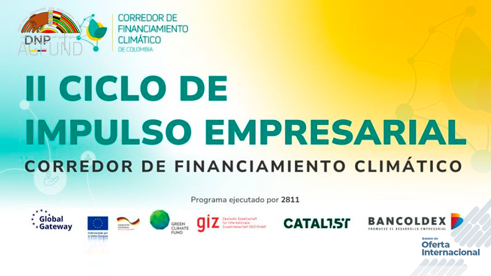 Convocatoria nacional de acompañamiento técnico en financiamiento verde