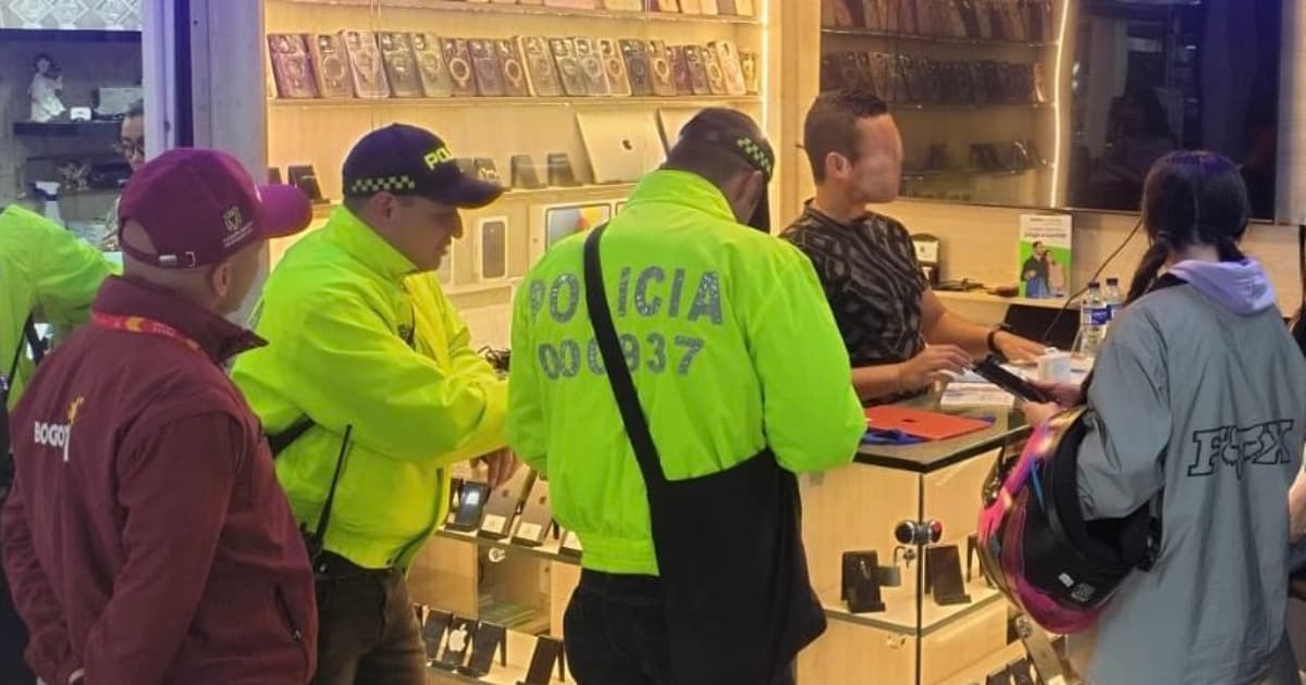 60 celulares hurtados recuperados y 1 capturado en operativo en Bogotá