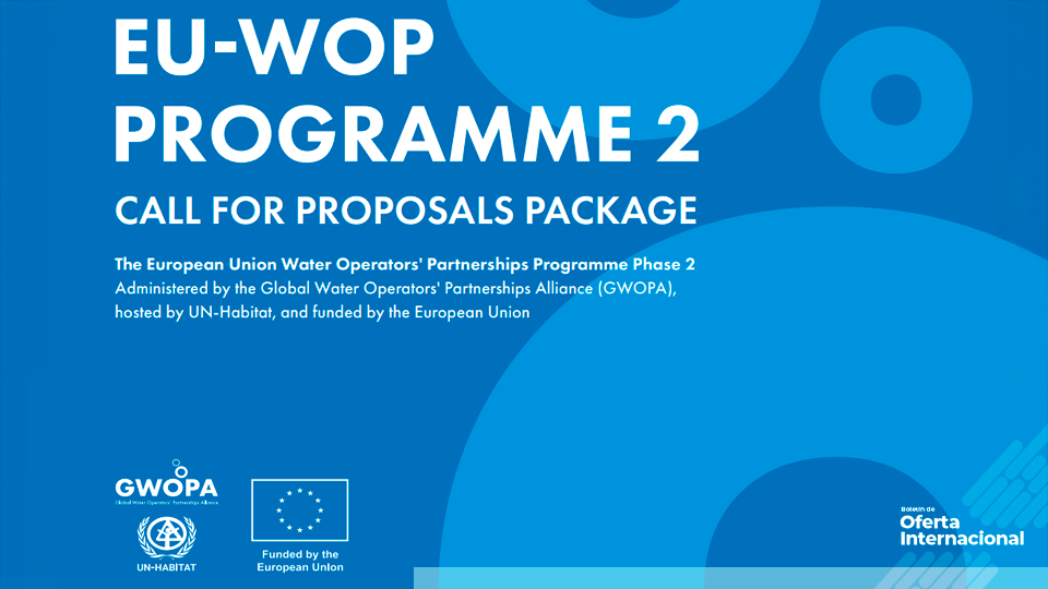 Convocatoria global para Water Operators' Partnerships. ONU-Hábitat – GWOPA