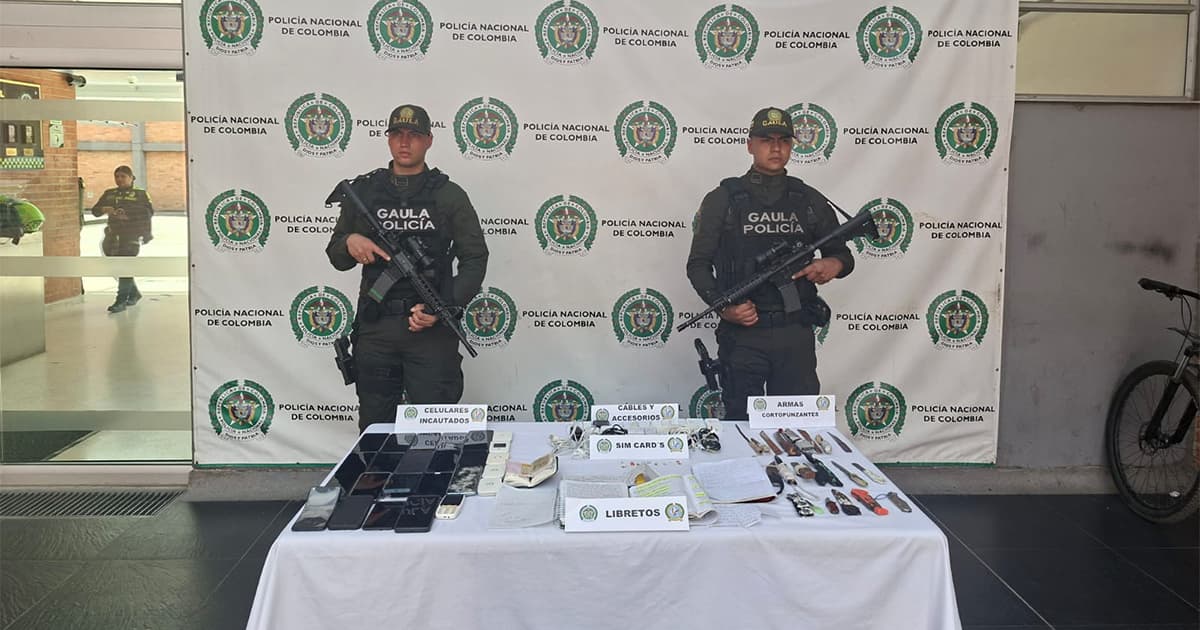 GAULA desmanteló un call center criminal que operaba desde la Cárcel de Cómbita 