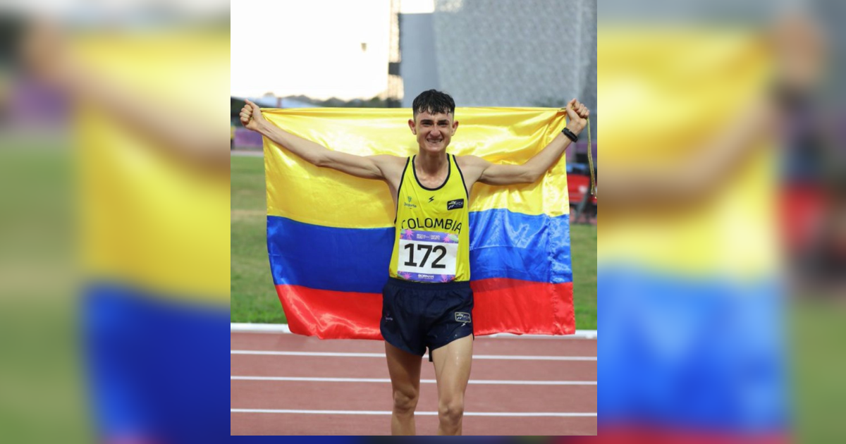 Medalla dorada para Bogotá gracias a Miguel Arcángel Peña en Asunción 