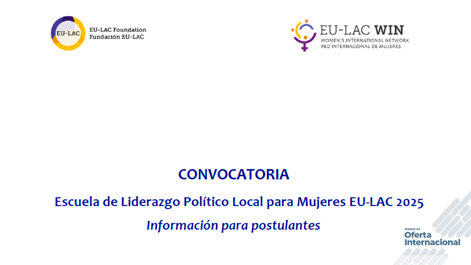 Formación birregional para mujeres en liderazgo político local. Fundación EU-LAC
